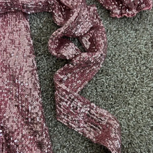 Pink Sequin Party Dress - Picture 10 of 10